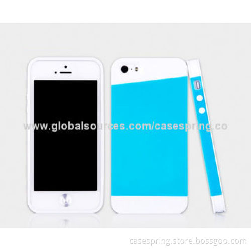Double Color Silicone Mobile Phone Sets Ultra-thin Silicone Case for iPhone 5s